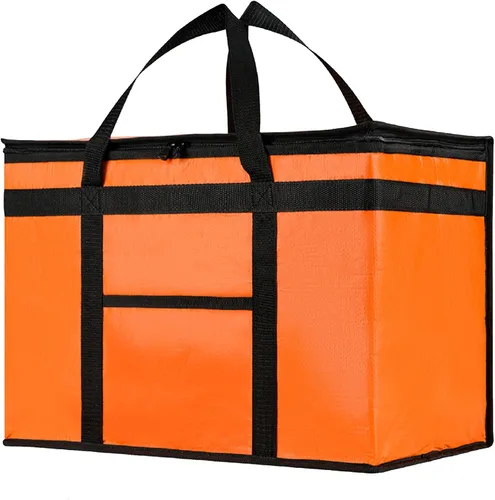 Miniatura 38 de NZ home Bolsa de enfriador XXL PRO aislada y duradera para entrega y compras de comestibles con cremallera superior, para calentar alimentos