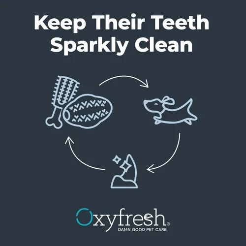 Miniatura 8 de Oxyfresh Juguete dental para masticar para perros, el mejor juguete de limpieza de dientes de perro, un simple juguete de mordida y cepillo que