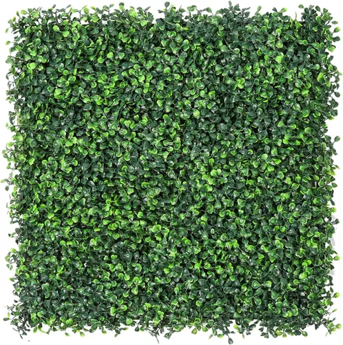 Miniatura 7 de Sunnyglade 12 piezas de paneles de madera artificiales de 10 x 10 pulgadas, planta de seto tipo arbusto, pantalla de privacidad con protección