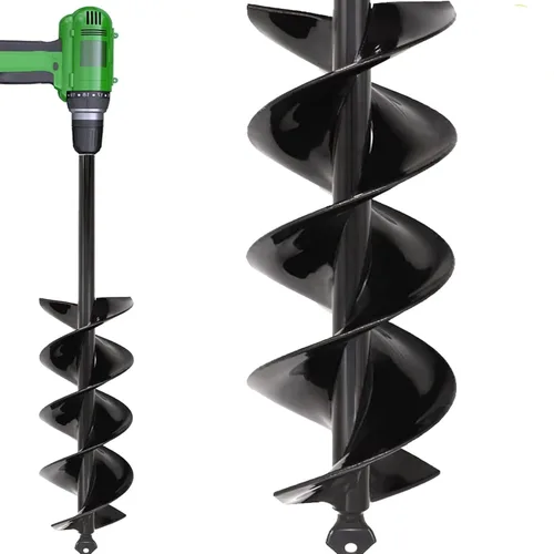 Miniatura 6 de TCBWFY Broca de barrena de 24 pulgadas para plantar - Mango largo de 1.2"x24" Plantadora fácil Barrena de jardín - Barrenas para bulbos y plantas