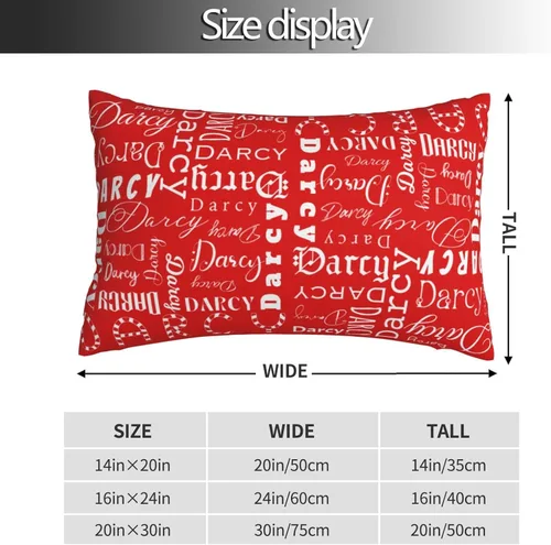 Miniatura 4 de Funda de almohada con nombre personalizado para cama, sofá, 14 x 20 pulgadas, funda de almohada con texto para mamá, niños, amantes, fundas de cojín