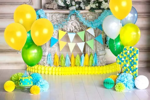Miniatura 3 de Treasures - Globos metálicos de un solo color Amarillo claro