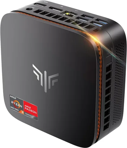 Miniatura 10 de KAMRUI Mini PC Pinova P1, AMD Ryzen 4300U (Beats i3-10110U/3500U), 16 GB RAM 256 GB SSD, mini computadora de escritorio triple 4K, USB-C, WiFi