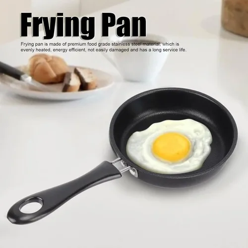 Miniatura 6 de Ymiko Sartén antiadherente profesional que evita que se pegue a prueba de humo ligero de acero inoxidable para tortilla de huevos, apto