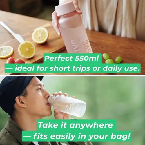 Miniatura 4 de WEMUG Máquina portátil de preparación en frío, 18.6 oz, diseño moderno y simple, a prueba de fugas, ultraligera, sin BPA, plástico duradero, 365