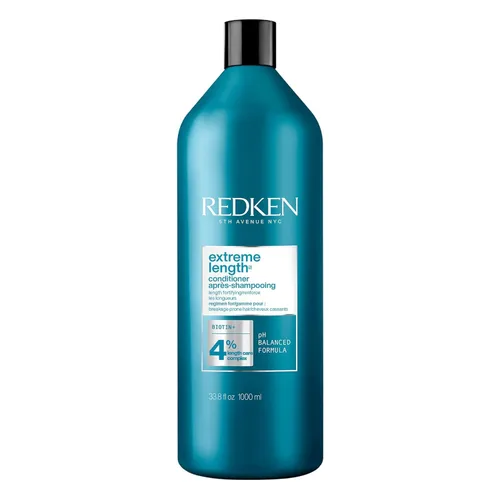Redken Extreme Length Biotin Conditioner For Longer Hair – Promotes Healthy Hair Growth, Strengthens & Detangles Damaged Hair, Infused With Biotin &