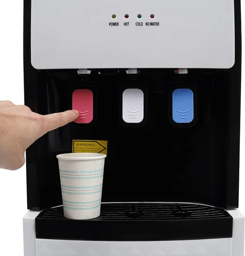 Miniatura 6 de Dispensador de agua de carga inferior, 3 temperaturas, dispensadores de agua caliente y fría para botellas de 5 galones, dispensador de agua de 5