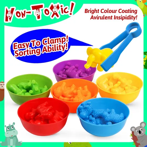 Miniatura 4 de Juguetes para contar dinosaurios, juegos a juego, clasificación, actividades de aprendizaje, manipulativos preescolares, juguetes Montessori