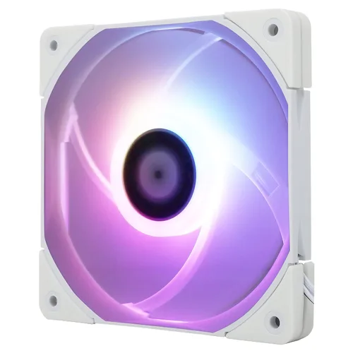 Thermalright Ventilador de CPU TL-C12015W-S, ventilador silencioso de carcasa de computadora PWM de 4.724 in, enfriador de PC delgado de 0.591 in,