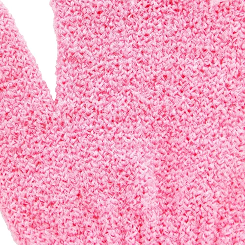 Miniatura 6 de 4 pares de guante exfoliante; exfoliante para cuerpo para Ducha y baño, guantes de esponja de lufa limpiadores en 4 colores variados para hombres
