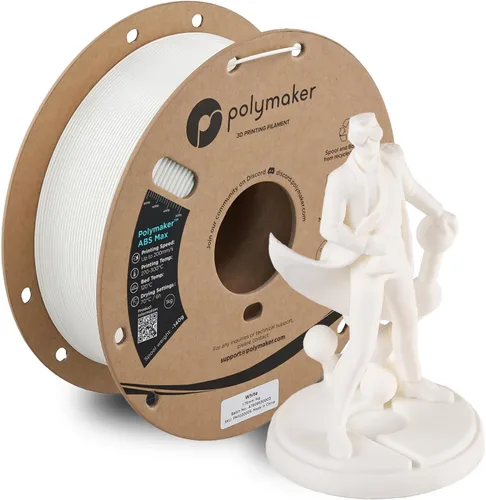 Miniatura 19 de Polymaker Filamento ABS Pro para impresora 3D de 0.069 pulgadas, color negro, ABS de grado de ingeniería de 2.2 lbs con alta resistencia al calor