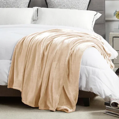 Miniatura 3 de Dreamnine Manta extrasuave, vellón de felpa, silla, sofá, 50 x 60 pulgadas, franela de terciopelo, ligera, mullida, microfelpa, decorativa, cálida