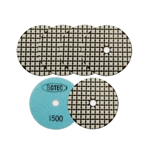 Miniatura 7 de BGTEC Juego de almohadillas de pulido de diamante seco de 4 pulgadas, kit de 8 almohadillas de grano 400 para granito, mármol, piedra de cuarzo