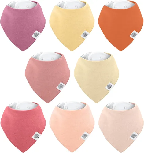 Parker - Baberos tipo bandana para bebé, paquete de 4 baberos para niños, niñas, unisex Vail