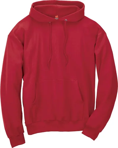 Miniatura 4 de Hanes - Sudadera para hombre con capucha de vellón EcoSmart de mezcla de algodón sin botones ni cremallera