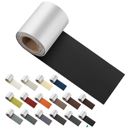 Miniatura 34 de ILOFRI Cinta de Parche de Reparación de Cuero 3x60 pulgadas, Respaldo de Fuerte Adhesión Autoadhesivo Kit de Reparación de Vinilo y Cuero para Sofá