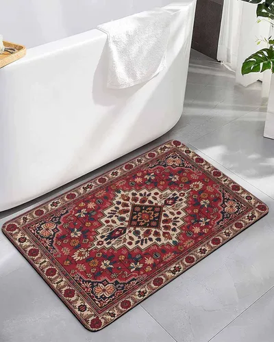 Miniatura 7 de Tapete de baño con bandera de estrellas y rayas para bañera, antideslizante, de secado rápido y absorbente, tierra de diatomeas, fregadero