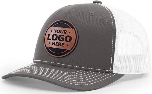 Miniatura 57 de Sombrero de parche de cuero de camionero personalizado grabado con láser
