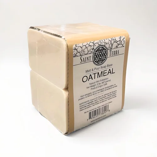 Saint Terra - Base de jabón para derretir y verter avena, 2 libras