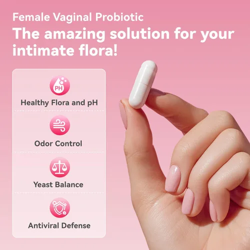 Miniatura 4 de Gynable - Probiótico vaginal para mujeres, probiótico femenino para equilibrio de pH, actualizado a 10 mil millones de UFC, probióticos para control