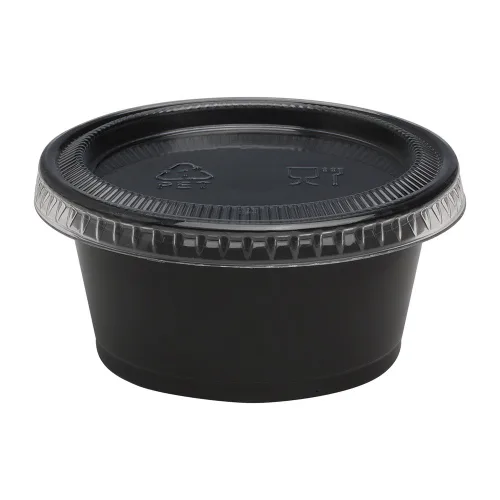 Miniatura 2 de Dixie - Vaso de plástico para porciones de 2 onzas por GP PRO (Georgia-Pacific), negro, PP20BLACK, 2,400