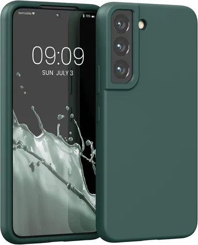 Miniatura 125 de kwmobile Funda compatible con Samsung Galaxy S22 - Funda de silicona TPU con acabado suave - Blue Reef