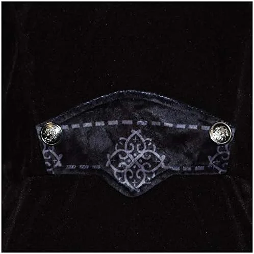 Miniatura 7 de Crubelon - Chaqueta steampunk vintage para hombre, estilo gótico, victoriano, abrigo de levita y uniforme (M, rojo)