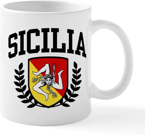 CafePress Sicilia Mug - Taza de café de cerámica (11.0 fl oz)