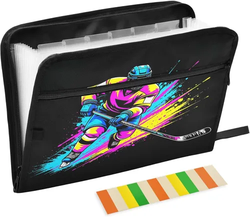 Miniatura 16 de Gredecor 13 Pockets File Folder Organizer A4/Letter Water Resistant Document Bag with Zipper Filing Folder Expanding File Pouch Storage for School