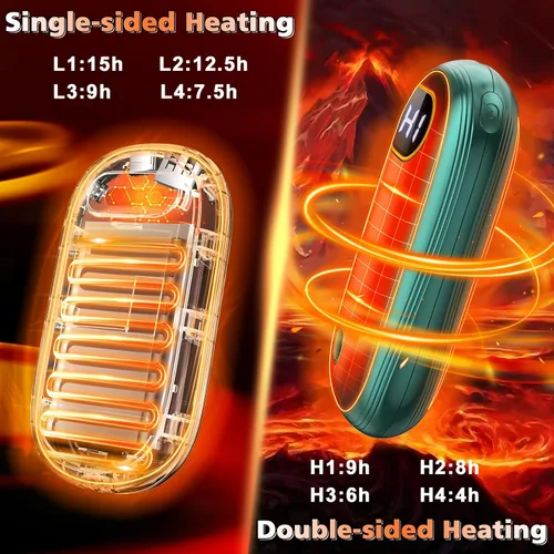 Miniatura 2 de Calentadores de Manos Recargables - Calentadores de Manos Eléctricos Paquete de 2 con Calefacción de Doble Cara para 15Hrs de Calor, Pantalla LED