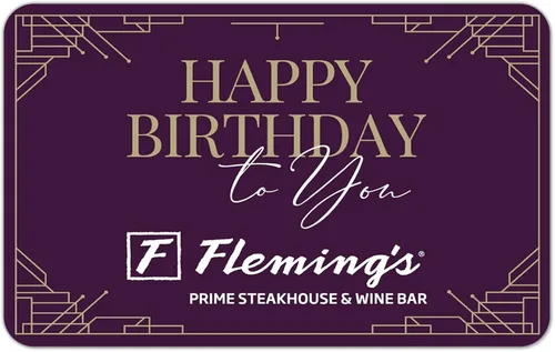 Tarjeta de regalo electrónica Fleming's Prime Steakhouse & Wine Bar
