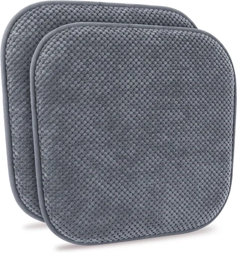 Miniatura 24 de Cojines para Sillas de Cocina Vino Rojo Antideslizantes de Espuma para Oficina, Cojines para Asientos Lavables, Almohadillas Gruesas y Suaves, Rojo