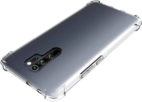 Miniatura 4 de USTIYA Caso para Redmi 9 Clear TPU Cuatro Esquinas Cubierta Protectora Transparente Suave Funda