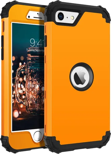 Miniatura 13 de BENTOBEN Funda para iPhone SE 2022 y iPhone SE 2020, resistente 3 en 1, cuerpo completo, resistente, a prueba de golpes, híbrida de policarbonato