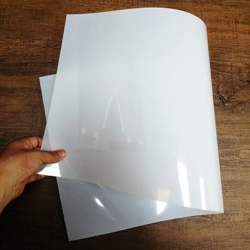 Miniatura 5 de BANLTRE Paquete plano de 12 x 24 pulgadas, 10 hojas de Mylar de 7.5 mil, hoja de PET translúcida lechosa en blanco para cortar