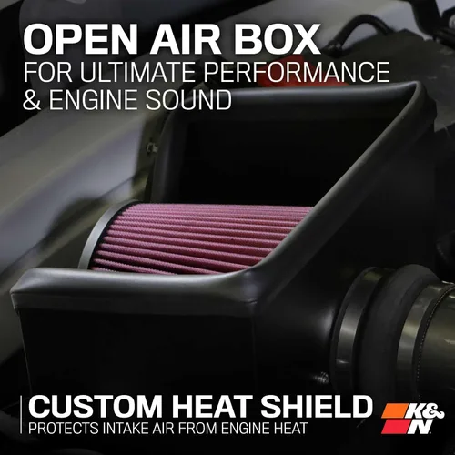 Miniatura 6 de K&N Sistema de admisión de aire frío: filtro de aire de alto flujo, aumenta el rendimiento y remolque: compatible con Chevrolet/GMC 2020-2024