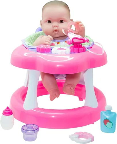 Miniatura 15 de JC Toys - Cuna mecedora y accesorios para muñeca, perfectos para pequeños Juego de baño azul/rosa