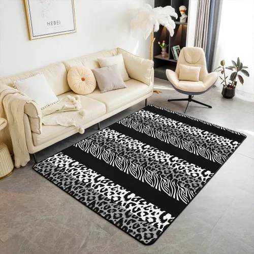 Miniatura 6 de jejeloiu Groovy Flower Area Rug 5x7 Polyester Retro Floral Boho Living Room Rugs 70S Hippie Groovy Flowers Bohemian Decor Carpet Psychedelic Floral