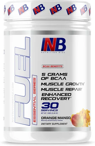 Miniatura 5 de BCAA en polvo, 0.18 oz de aminoácidos BCAA, bebida de recuperación después del entrenamiento para construcción muscular, recuperación y resistencia