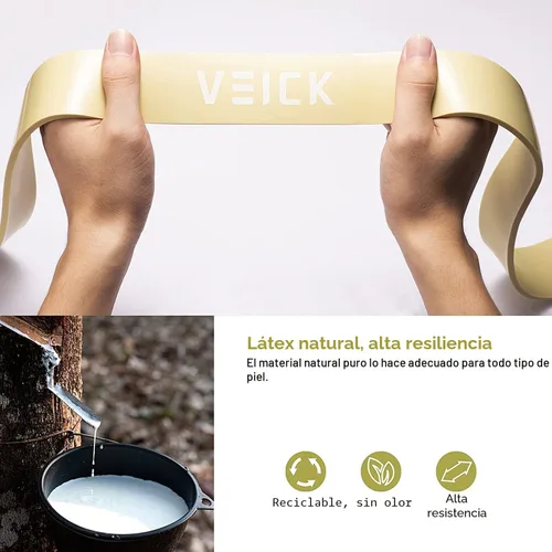 Miniatura 4 de VEICK Bandas de resistencia para entrenamiento, bandas de ejercicio, bandas de entrenamiento, bandas de asistencia para dominadas, juego de bandas