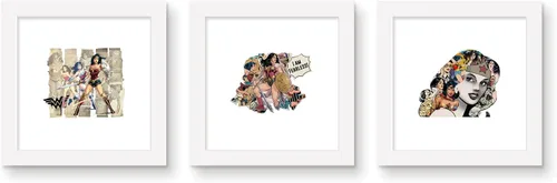 Miniatura 7 de Trends International Gallery Pops DC Comics - Paquete de arte de pared de collage de mujer maravilla (paquete de 3)