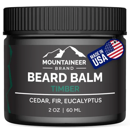Miniatura 14 de Mountaineer Brand Bálsamo natural para barba sin perfume Mantequilla de barba para hombres Condimentador sin enjuague Hidrata, suaviza