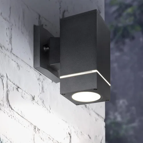Miniatura 10 de ASD 2 lámparas de iluminación exterior del atardecer al amanecer, 120 W, cilindro E26 hacia arriba y hacia abajo, luz de pared moderna