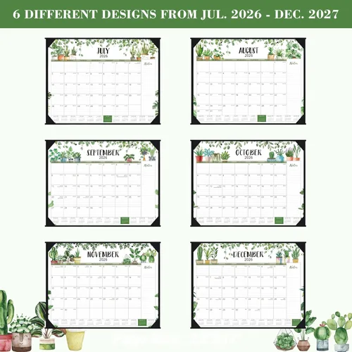 Miniatura 5 de Calendario de escritorio 2026 – Calendario de escritorio grande 2026 de 22 x 17 pulgadas, ene. 2026 - dic. 2026, calendario grande 2026, 12 meses