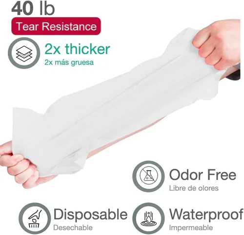 Miniatura 4 de Urby Paquete de 12 manteles rectangulares de plástico, con asientos para 4-6 personas, mantel desechable resistente y empaquetado individualmente