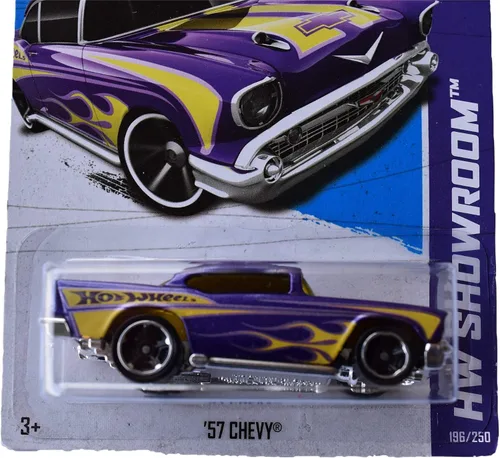 Miniatura 2 de Hot Wheels Showroom '57 Chevy 196/250, morado