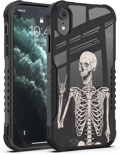 Miniatura 9 de Funda compatible con iPhone XR para hombres y niños, resistente a los golpes, funda de policarbonato duro de silicona suave, resistente a los Bonito