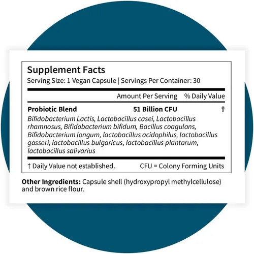 Miniatura 8 de Pattern Wellness Suplemento probiótico - 51 mil millones de UFC - Apoya el equilibrio digestivo y el bienestar intestinal - De origen consciente