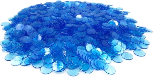 Miniatura 4 de YH Poker 1000 fichas de marcadores de fichas de bingo – Discos de plástico, juego de contadores de fichas, ideal para fiestas, aula, juegos, noche