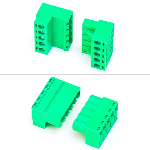 Miniatura 4 de Tcenofoxy - Conector Phoenix macho y hembra de 0.200 in 2/3/4/5/6/7/8/9/10/11/12/13/14/15/16/18/20/24 pines Phoenix Connector sin soldadura verde